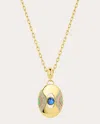 Jennifer Demoro Women's Color Wave 18k Gold Multi-stone Pendant Necklace In Multicolor