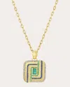 Jennifer Demoro Women's Color Wave Path Necklace 18k Gold In Multicolor