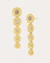 Jennifer Demoro Women's Stardust 18k Gold Champagne Diamond Earrings In Gold