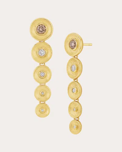 Jennifer Demoro Women's Stardust 18k Gold Champagne Diamond Earrings