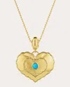 Jennifer Demoro Women's So Wavy Double-sided Heart Pendant Necklace In Gold
