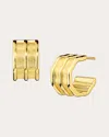 Jennifer Demoro Women's So Wavy 18k Gold Hoop Earrings In Gold