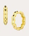 Jennifer Demoro Women's So Wavy 18k Gold Wide Hoop Earrings In Gold