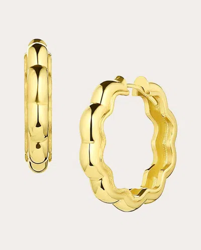 Jennifer Demoro Women's So Wavy 18k Gold Wide Hoop Earrings