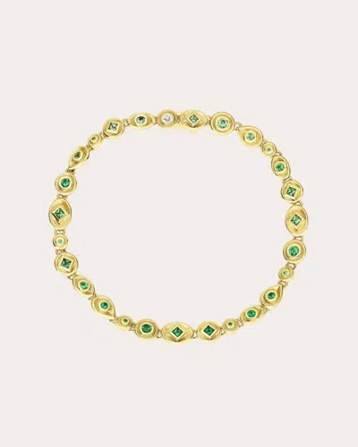 Jennifer Demoro Women's Stardust 18k Gold Tsavorite Bracelet In Green