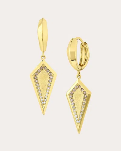Jennifer Demoro Women's Stardust 18k Gold Champagne Diamond Earrings