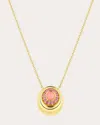 Jennifer Demoro Women's Wave 18k Gold Sapphire And Opal Pendant Necklace