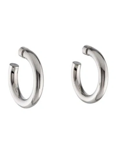 Pre-owned Jennifer Fisher 1" Samira Mini Hoop Earrings In Multi