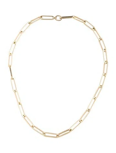 Pre-owned Jennifer Fisher 14k Large Long Link Chain Necklace, 15.25" In Multicolor