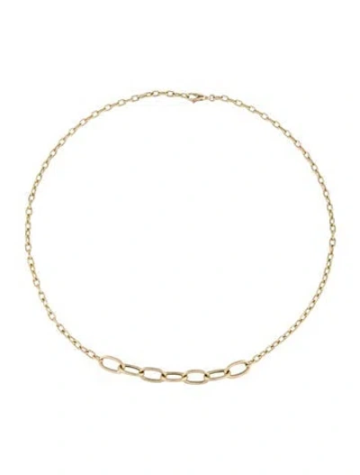Pre-owned Jennifer Fisher 14k Links Necklace, 16" In Multicolor