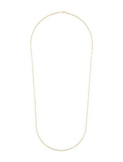 Pre-owned Jennifer Fisher 14k Medium Round Link Chain Necklace, 28" In Multi