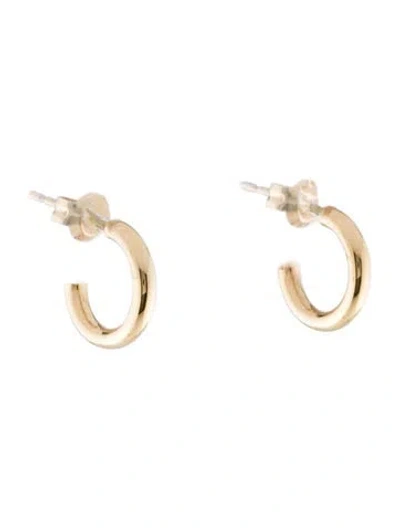 Pre-owned Jennifer Fisher 14k Micro Thread Huggie Hoop Earrings In Multi