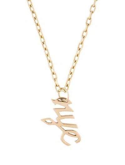 Pre-owned Jennifer Fisher 14k 'nyc' Pendant Necklace, 20" In Multi