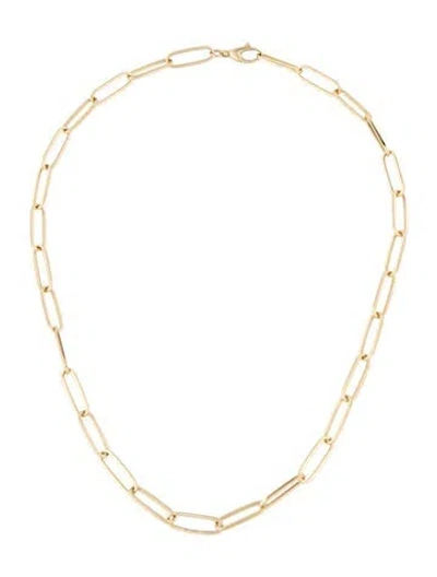 Pre-owned Jennifer Fisher 14k Paperclip Long-link Necklace, 16" In Multi
