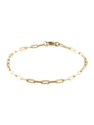 Pre-owned Jennifer Fisher 14k Small Long Link Charm Bracelet, 6.75" In Multi