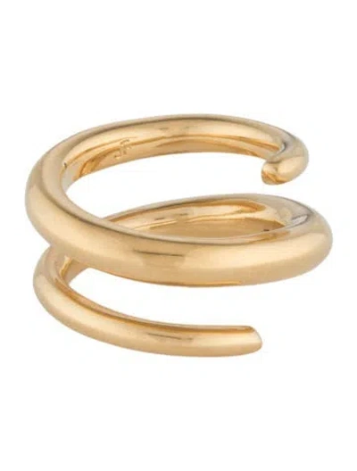 Pre-owned Jennifer Fisher 14k Spiral Band Ring In Multicolor