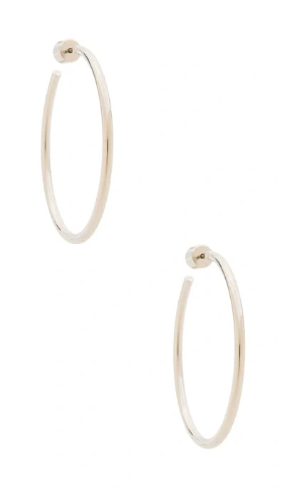 Jennifer Fisher 1.5 Thread Baby Hoops In Silver