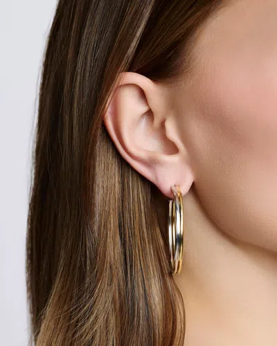 Jennifer Fisher 1.5" Two Tone Thread Baby Hoops In Pink