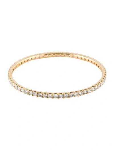 Pre-owned Jennifer Fisher 18k 10.37ctw Lab-grown Diamond Bangle Bracelet, 8.5" In Multi