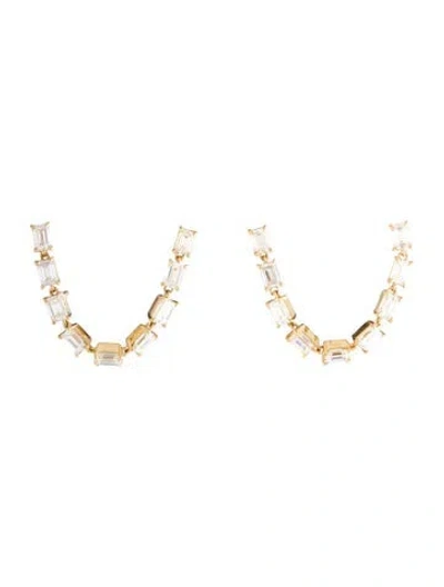 Pre-owned Jennifer Fisher 18k 4.33ctw Lab-grown Diamond Convertible Drop Earrings In Multicolor