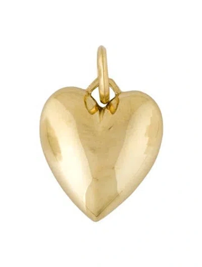 Pre-owned Jennifer Fisher 18k Medium Puffy Heart Charm Pendant, 1" In Multi