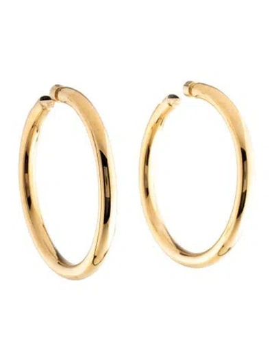 Pre-owned Jennifer Fisher 2" Jamma Hoop Earrings In Multicolor