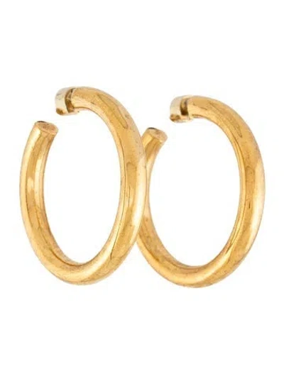 Pre-owned Jennifer Fisher 2" Jamma Hoops In Multicolor