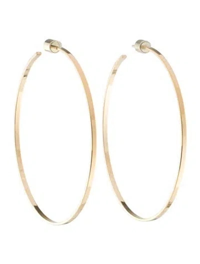 Pre-owned Jennifer Fisher 2.5" Flat Thread Hoop Earrings In Multi