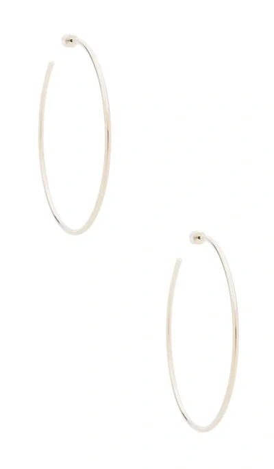 Jennifer Fisher 2.5 Thread Hoops In Silver