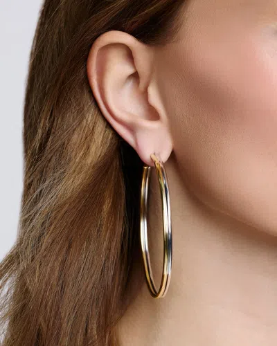 Jennifer Fisher 2.5" Two Tone Thread Hoops In Pink