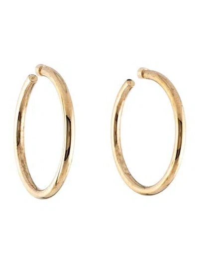 Pre-owned Jennifer Fisher 3" Natasha Hoop Earrings In Multicolor