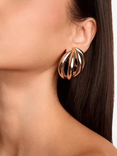 Jennifer Fisher Abstract Line Earrings In Gold