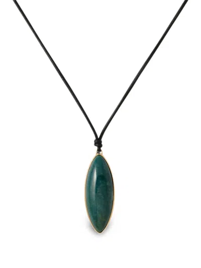 Jennifer Fisher Agate Dagger-pendant Necklace In Orange