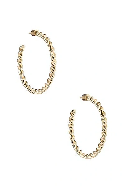 Jennifer Fisher Ayesha Baby Hoop Earrings In Yellow Gold