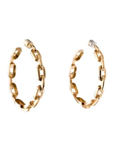 Pre-owned Jennifer Fisher Baby Chain Link Hoop Earrings In Multi