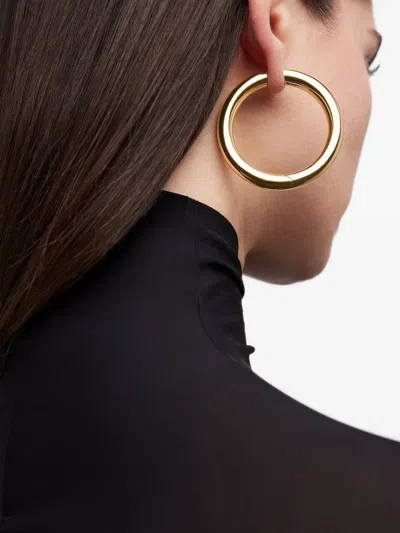 Jennifer Fisher Baby Samira Hinged Hoop Earrings In Gold
