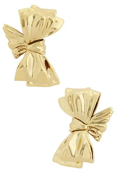 Jennifer Fisher Small Bow Stud Earrings In Gold
