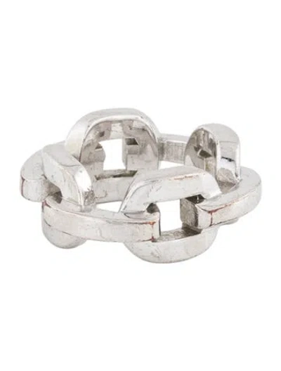 Pre-owned Jennifer Fisher Chain Link Band Ring In Multicolor