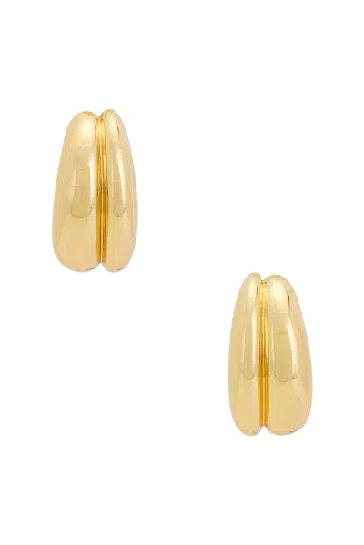 Jennifer Fisher Chavez Huggie Earrings In Yellow Gold