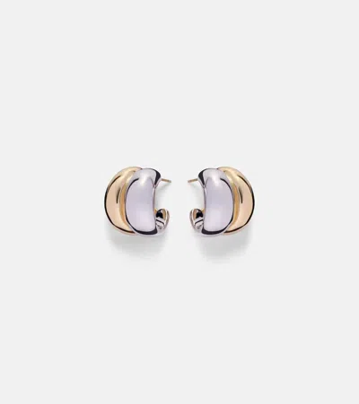 Jennifer Fisher Chavez Micro Yellow And White Gold Hoop Earrings