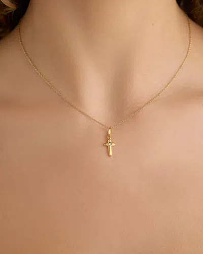 Jennifer Fisher Cross Necklace In Gold