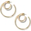 Jennifer Fisher Double Lilly Hoop Earrings In Gold