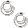 Jennifer Fisher Double Lilly Hoop Earrings In Silver