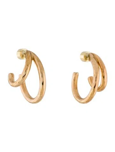 Pre-owned Jennifer Fisher Double Lilly Mini Hoops In Multi
