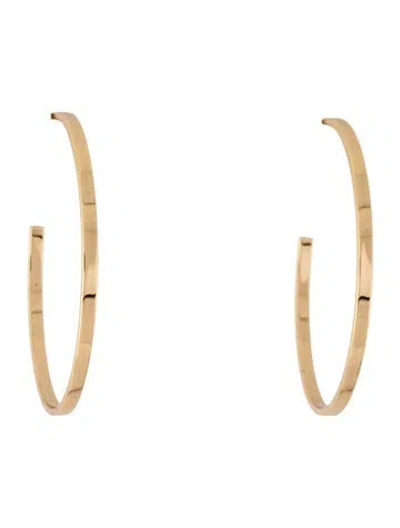 Pre-owned Jennifer Fisher Flat Thread Baby Hoop Earrings In Multicolor