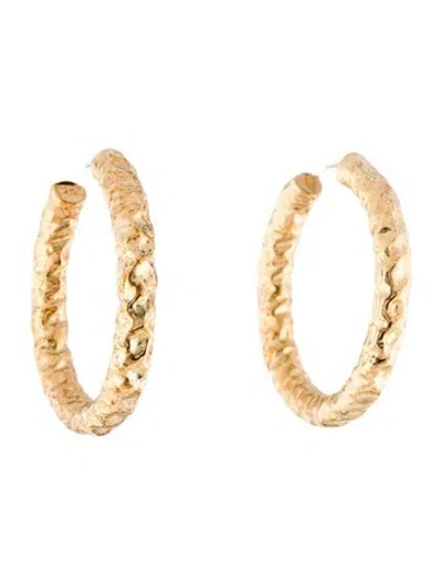 Pre-owned Jennifer Fisher Hammered Maeve Hoop Earring In Multicolor