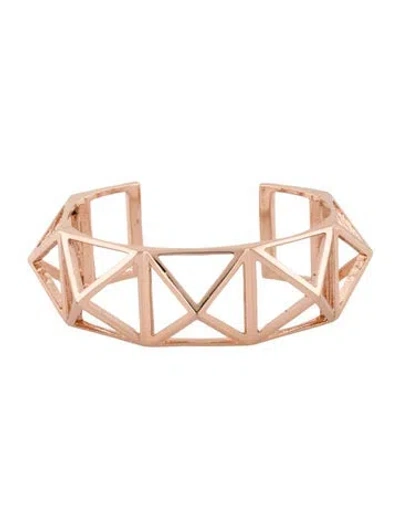 Pre-owned Jennifer Fisher Hollow Stud Cuff Bracelet, 6.25" In Multi