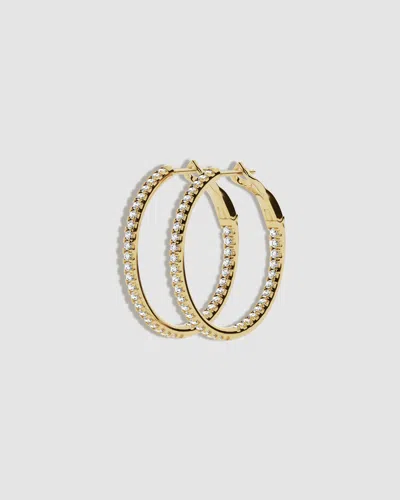 Jennifer Fisher Jf Lab - 1" Thread Mini Hoops In Gold