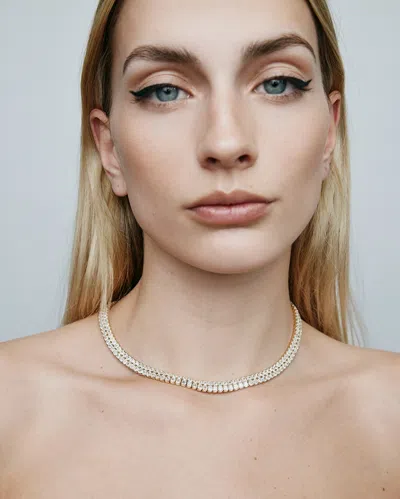 Jennifer Fisher Jf Lab - Cushion Cut Double Choker In Burgundy