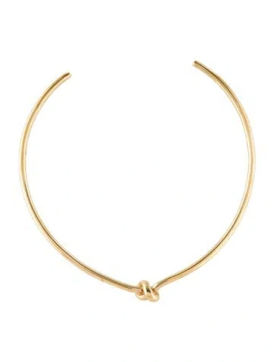 Pre-owned Jennifer Fisher Knot Choker Necklace, 12.25" In Multi